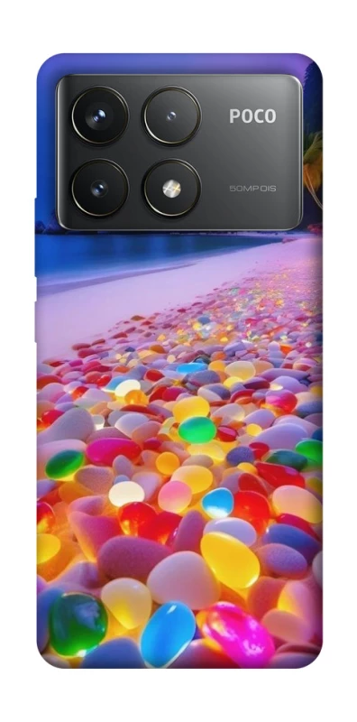 Чохол на Xiaomi Poco F6 Pro Каміння світиться на березі фото 1 з 1