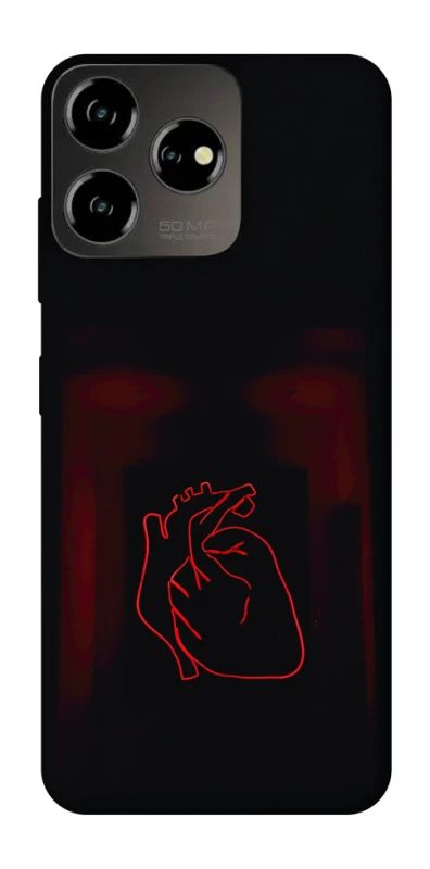 Чехол на ZTE Blade V50 Design 4G Красное сердце фото 1 из 1