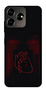 Чехол на ZTE Blade V50 Design 4G Красное сердце фото 1 из 1