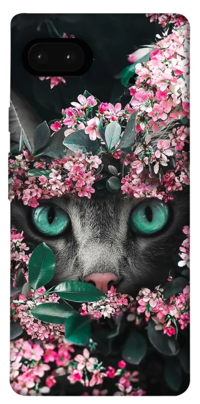 Чохол на Google Pixel 7a Кіт в квітах фото 1 з 1