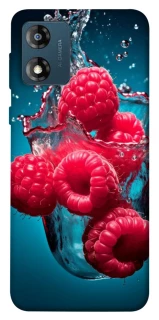 Чехол на Motorola Moto E13 Малинка в воде фото 1 из 1