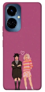 Чехол на TECNO Camon 19 Raven & Rainbow Wednesday фото 1 из 1