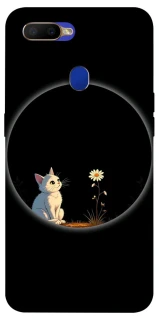 Чохол на Oppo A5s Cat and flower фото 1 з 1
