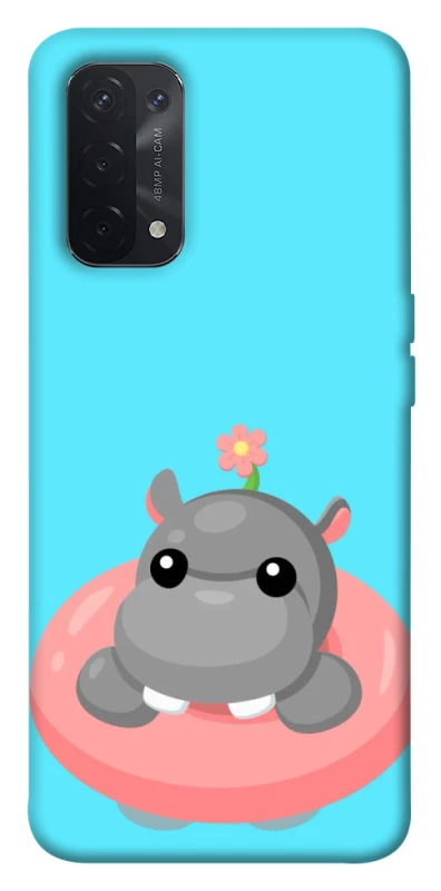 Чехол на Oppo A54 5G / A74 5G Adopt Me Hippo Floatie фото 1 из 1