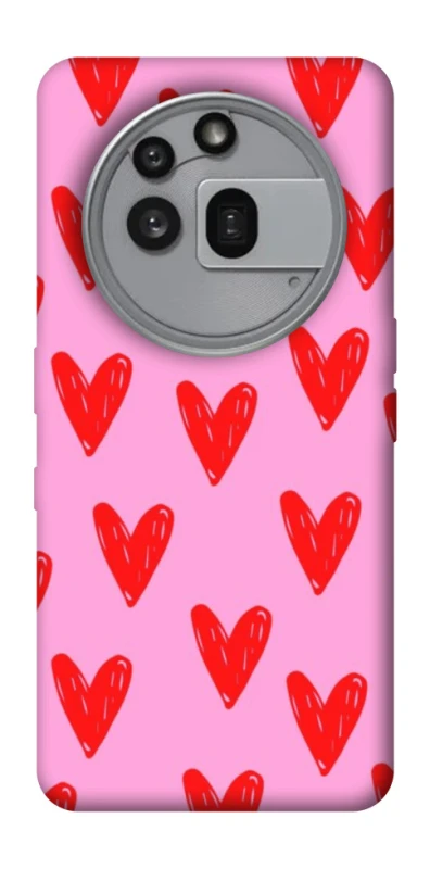 Чохол на Nothing Phone (3a) Pro Red hearts 2 фото 1 з 1