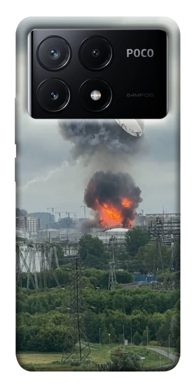 Чохол на Xiaomi Poco X6 Moscow never sleeps ver.4 фото 1 з 1