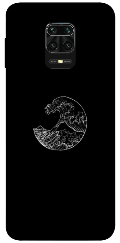 Чохол на Xiaomi Redmi Note 9s / Note 9 Pro / Note 9 Pro Max Black tsunami фото 1 з 1