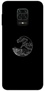 Чохол на Xiaomi Redmi Note 9s / Note 9 Pro / Note 9 Pro Max Black tsunami фото 1 з 1