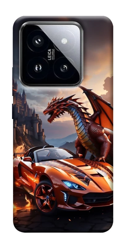 Чохол на Xiaomi 14 Pro Сar and dragon фото 1 з 1