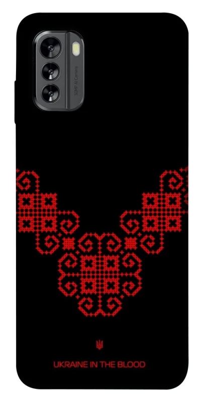 Чохол на Nokia G60 Чорно-червона вишиванка фото 1 з 1