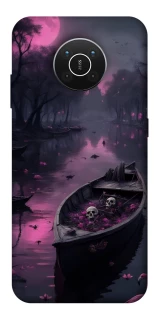 Чехол на Nokia X10 / X20 Boat and flamingo фото 1 из 1