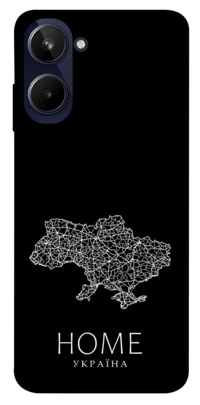 Чохол на Realme 10 4G Ukraine black map фото 1 з 1