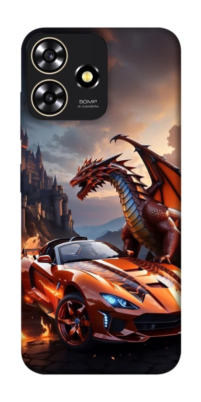 Чохол на ZTE Blade A73 4G Сar and dragon фото 1 з 1