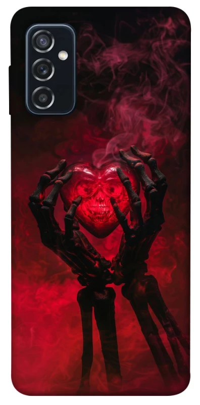 Чохол на Samsung Galaxy M52 Heart in the hands of a skeleton фото 1 з 1