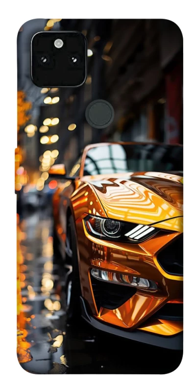 Чохол на Google Pixel 5A Golden sports car фото 1 з 1