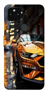 Чохол на Google Pixel 5A Golden sports car фото 1 з 1