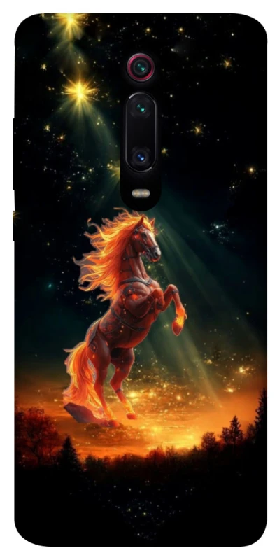 Чехол на Xiaomi Redmi K20 / K20 Pro / Mi9T / Mi9T Pro Red Fire Horse ver.2 фото 1 из 1