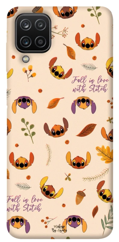 Чехол на Samsung Galaxy A12 Fall in love with Stitch фото 1 Чехол на Samsung Galaxy A12 Fall in love with Stitch фото 1 из 1