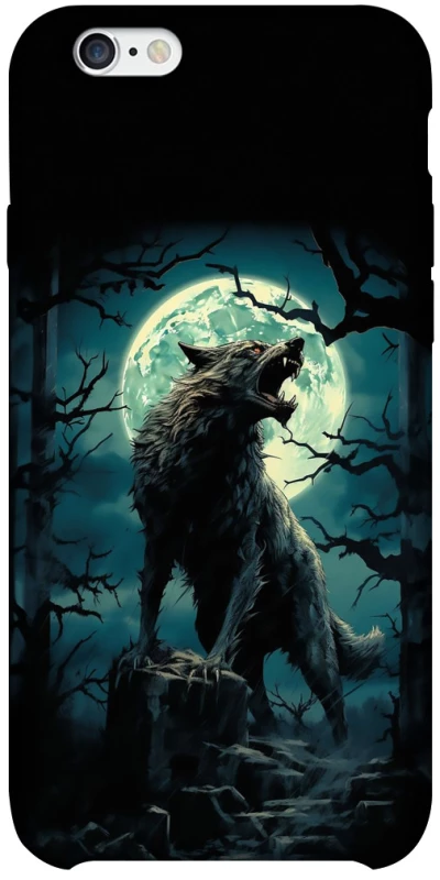 Чехол на Apple iPhone 6/6s plus (5.5") Волк под луной фото 1 из 1