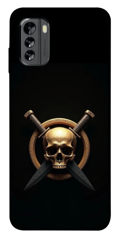 Чехол на Nokia G60 Golden Skull фото 1 из 1
