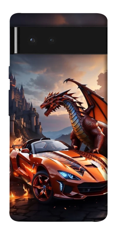 Чохол на Google Pixel 6 Сar and dragon фото 1 з 1