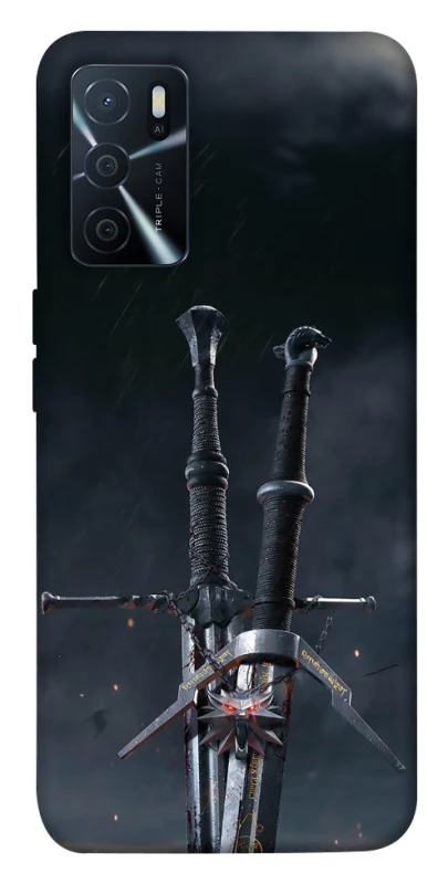 Чехол на Oppo A16s / A16 Мечи Ведьмака фото 1 из 1