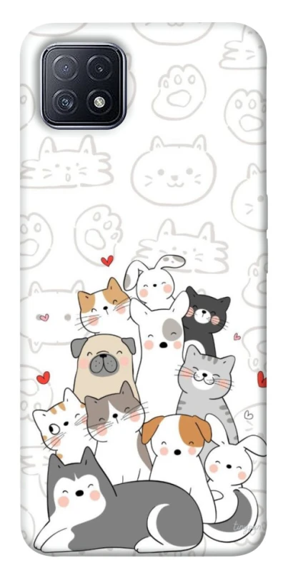 Чохол на Oppo A73 Funny Pets фото 1 з 1