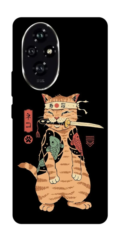 Чехол на Honor 200 Кот-самурай фото 1 из 1