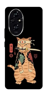 Чехол на Honor 200 Кот-самурай фото 1 из 1