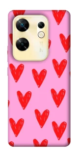 Чехол на Infinix Zero 30 4G Red hearts 2 фото 1 из 1