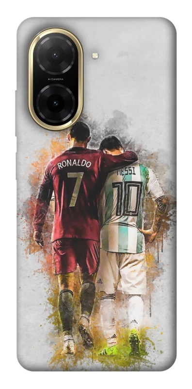 Чехол на Xiaomi Redmi A5 (Europe version) Ronaldo и Messi фото 1 из 1