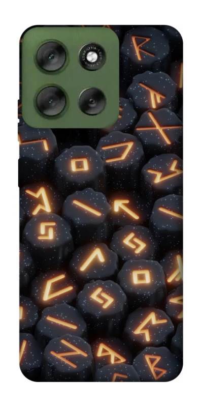Чехол на Motorola Moto G56 5G Огненые руны фото 1 из 1