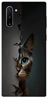Чехол на Samsung Galaxy Note 10 Кот-подглядыватель v2 фото 1 из 1