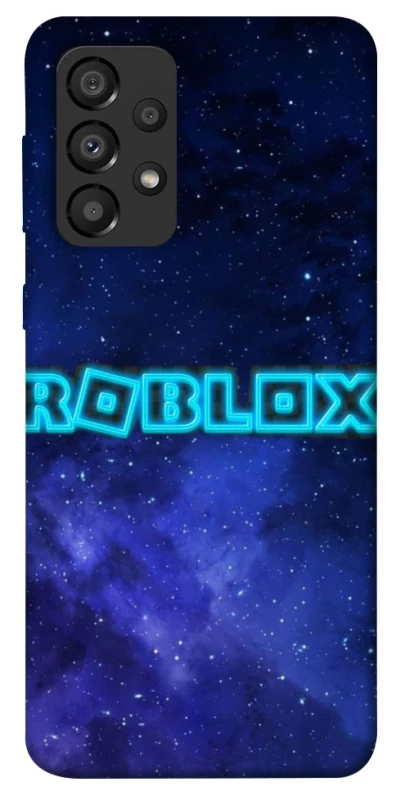 Чехол на Samsung Galaxy A33 5G Roblox Space Logo Blue фото 1 из 1