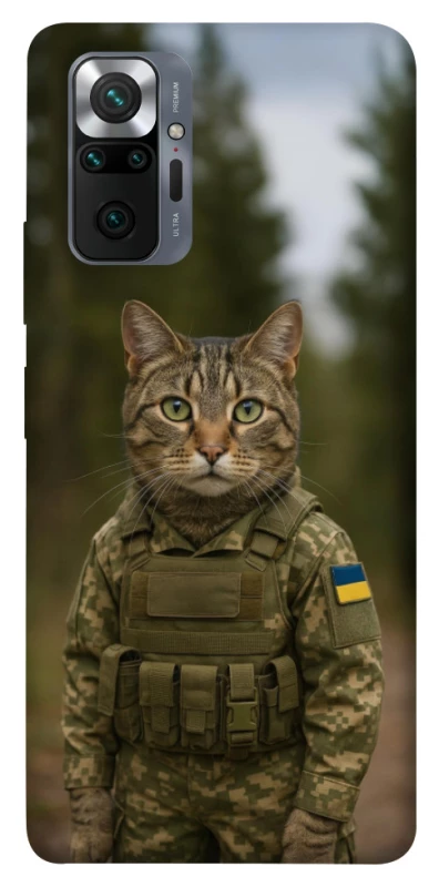 Чехол на Xiaomi Redmi Note 10 Pro Кот защитник фото 1 из 1
