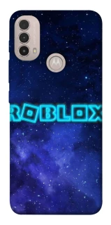 Чохол на Motorola Moto E40 Roblox Space Logo Blue фото 1 з 1