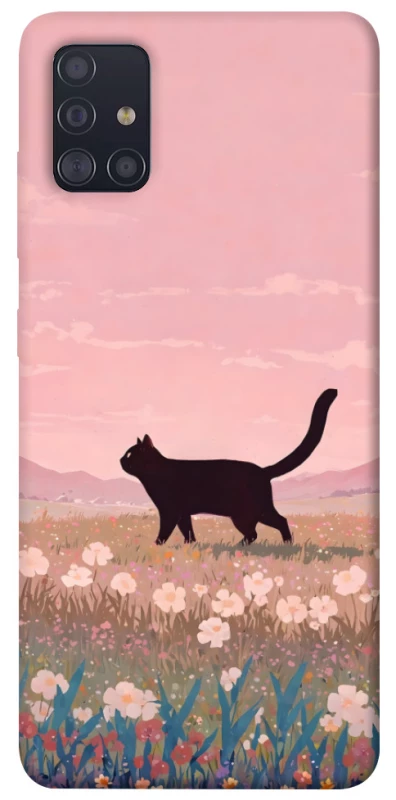 Чохол на Samsung Galaxy A51 cat on a field фото 1 з 1
