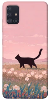 Чохол на Samsung Galaxy A51 cat on a field фото 1 з 1