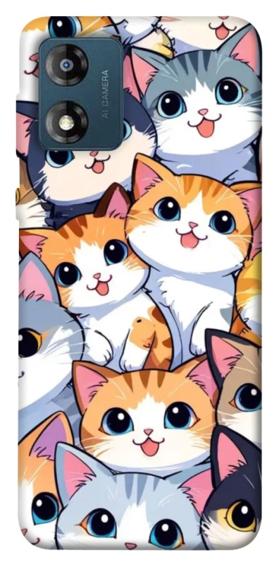 Чохол на Motorola Moto E13 Cute Cat v2 фото 1 з 1