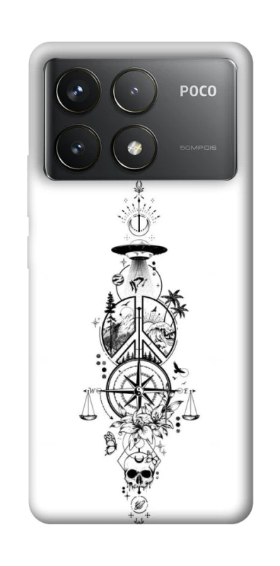 Чехол на Xiaomi Poco F6 Pro Tattoo ver.7 фото 1 из 1