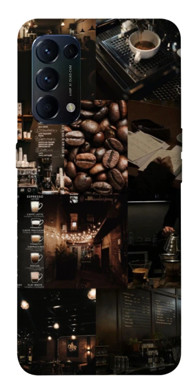 Чохол на Oppo Reno 5 4G Coffee collage ver.1 фото 1 з 1