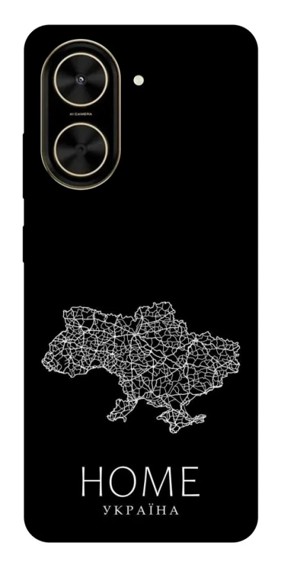 Чохол на Xiaomi Poco C71 Ukraine black map фото 1 з 1