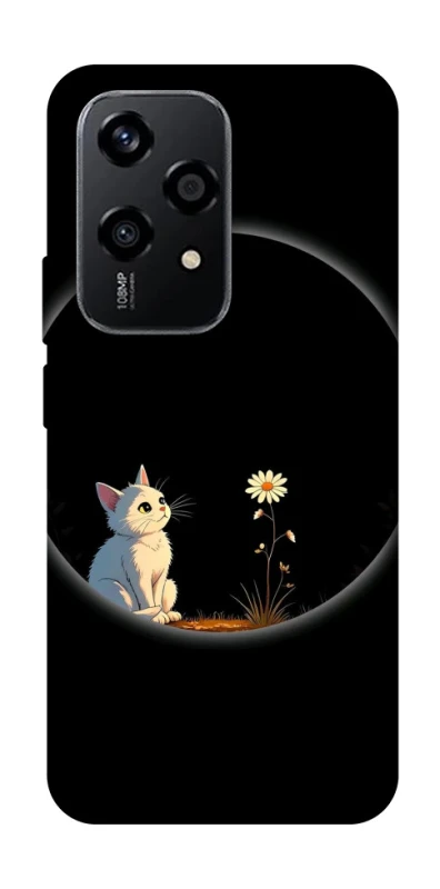 Чохол на Honor 200 Lite Cat and flower фото 1 з 1