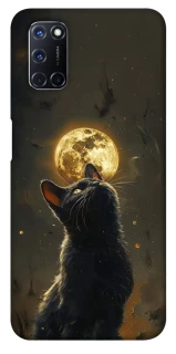 Чохол на Oppo A52 / A72 / A92 Кіт під місяцем v2 фото 1 з 1