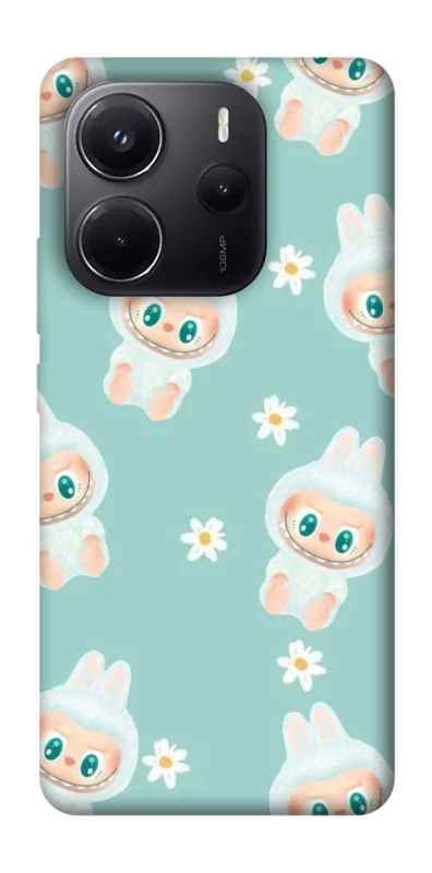 Чохол на Xiaomi Redmi Note 14 4G (Europe version) Labubu Green фото 1 з 1