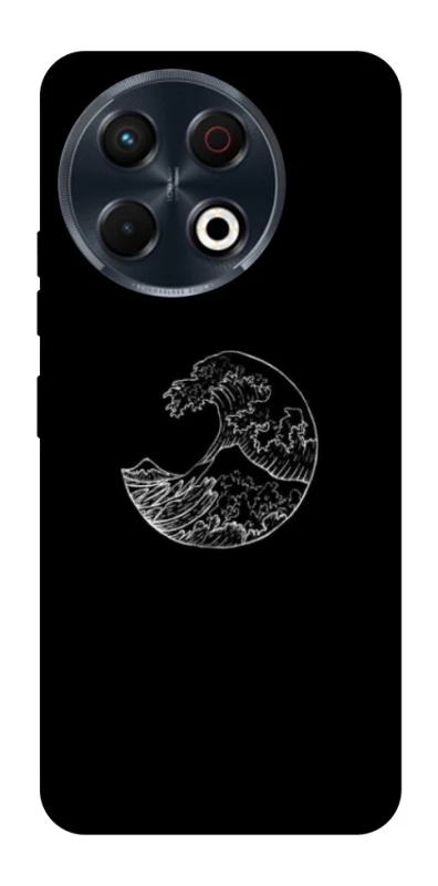 Чохол на TECNO Spark 30 Pro (KL7) Black tsunami фото 1 з 1