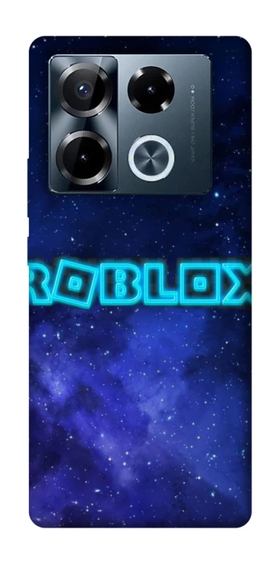 Чохол на Infinix Note 40 Pro 4G Roblox Space Logo Blue фото 1 з 1