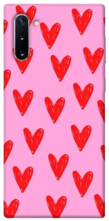 Чохол на Samsung Galaxy Note 10 Red hearts 2 фото 1 з 1