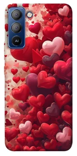 Чохол на TECNO Pop 5 LTE Many hearts фото 1 з 1