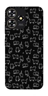 Чохол на ZTE Blade A73 4G Black Cats фото 1 з 1